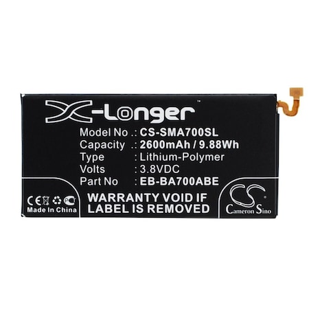 Bsc Preferred Samsung Mobile Phone Repl. Battery CS-SMA700SL